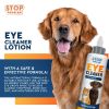 All Pets Eye Wash Drops for Relieve Pink Eye Allergies Symptoms Infections Runny Dry Eyes Pain Free Treatment Helps Prevent Abrasions Irritations Conj