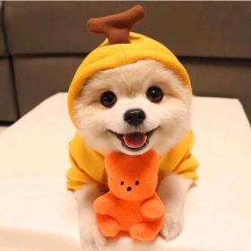 Dog Autumn And Winter Clothing Small And Medium Dog Love Two Legged Cat Cute Pet Clothing (Option: 7 Style-2XL)