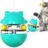 KIMPETS Cats Toy Tumbler Tracks Leaking Food Ball Toys Interactive Cat Intelligence Training Amusement Pet Products Cat Tunnel