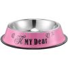 Stainless steel dog bowl; color anti-skid dog bowl; cat bowl